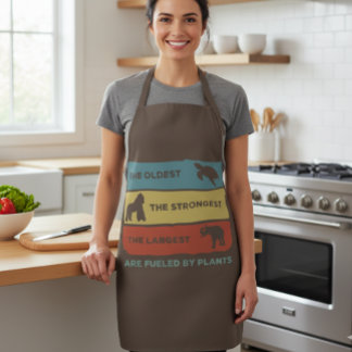 Fuelled by Plants Vegan Vegetarian Retro Apron