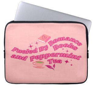 Fuelled By Romance Books & Peppermint Tea Laptop Sleeve