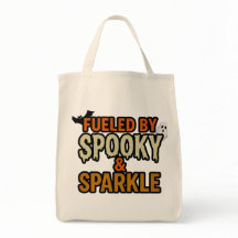 Fuelled by Spooky & Sparkle Halloween Tote Bag