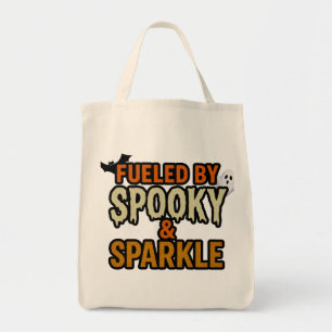 Fuelled by Spooky & Sparkle Halloween Tote Bag