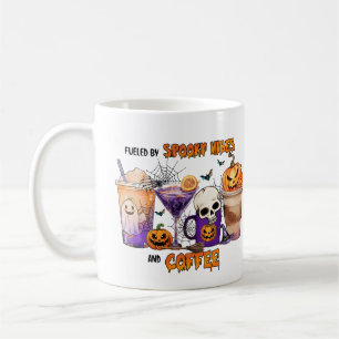 Fuelled by Spooky Vibes Coffee Drinks Halloween Fu Mug