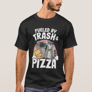 Fuelled By Trash And Pizza Racoon Pullover Hoodie_