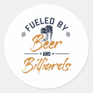Fuelled classic round sticker