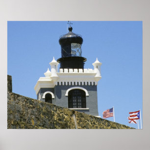 Fuerte San Felipe del Morro's gray castellated Poster