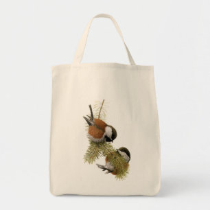 Fuertes' Chestnut-backed Chickadee Tote Bag