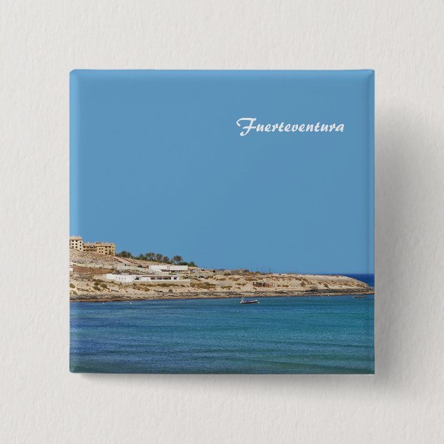 Fuerteventura 15 Cm Square Badge (Front)