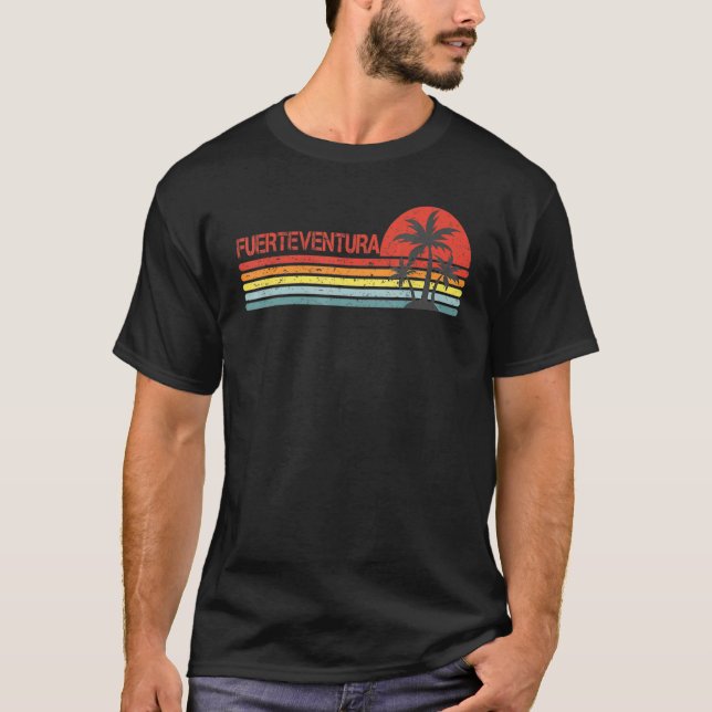 Fuerteventura Canary Islands Retro Vintage T-Shirt (Front)