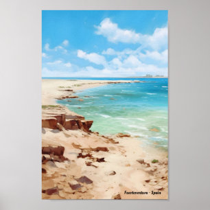 Fuerteventura Canary Islands Spain Travel  Poster