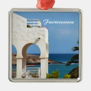 Fuerteventura Cork Coaster Metal Tree Decoration
