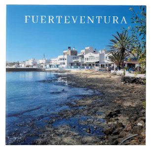 Fuerteventura Corralejo view ceramic tile