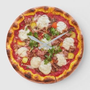 Fugazza Pizza Large Clock