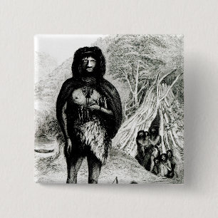 Fugian Man 15 Cm Square Badge