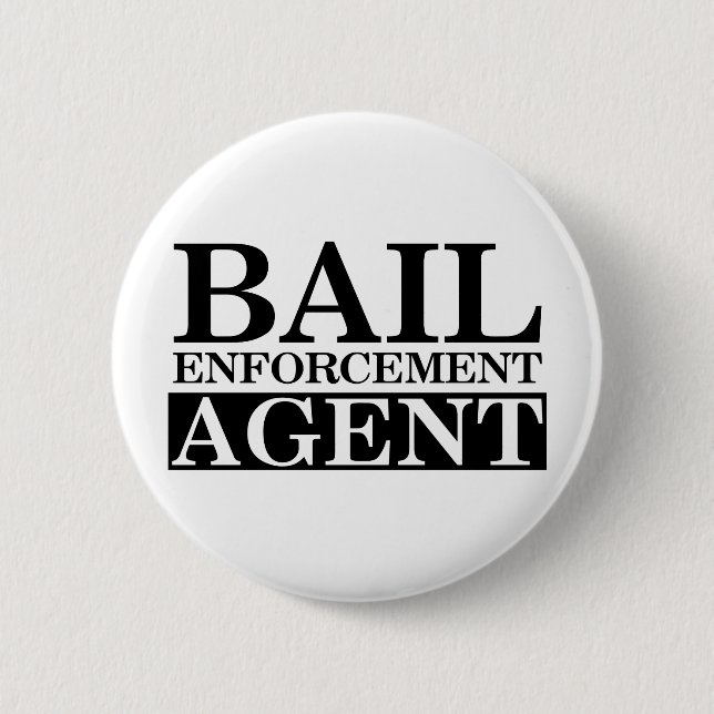 Fugitive Recovery Agent 6 Cm Round Badge (Front)