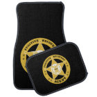 FUGITIVE RECOVERY AGENT BADGE  CAR FLOOR MAT
