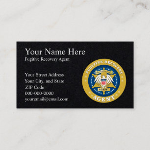FUGITIVE RECOVERY AGENT Business Cards
