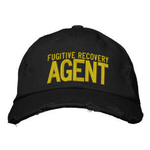 FUGITIVE RECOVERY AGENT EMBROIDERED HAT
