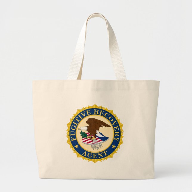Fugitive Recovery Agent Large Tote Bag (Front)