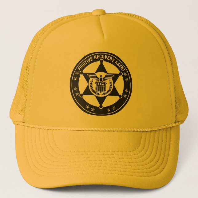 Fugitive Recovery Agent Trucker hat (Front)