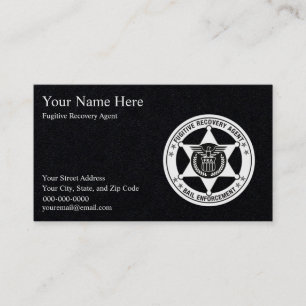 FUGITIVE RECOVERY & BAIL ENFORCE Business Cards