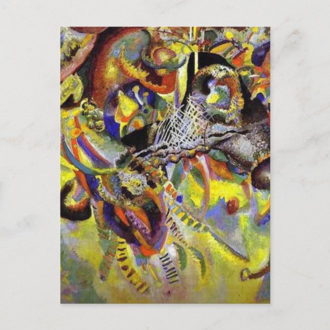 Fugue Abstract Painting by Kandinsky Postcard (Front)