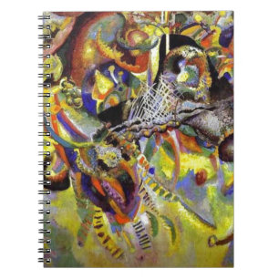 Fugue Abstract Painting by Kandinsky Spiral Notebook