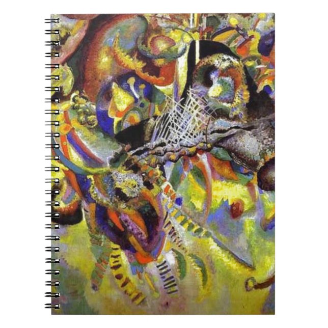 Fugue Abstract Painting by Kandinsky Spiral Notebook (Front)