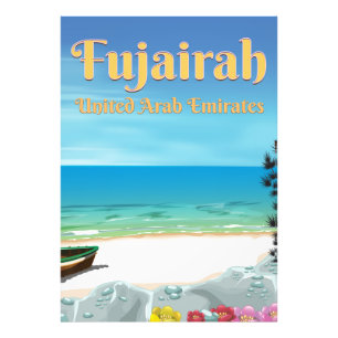 Fujairah United Arab Emirates beach poster