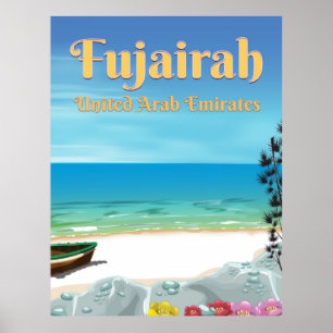 Fujairah United Arab Emirates beach poster