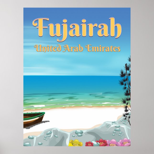 Fujairah United Arab Emirates beach poster (Front)