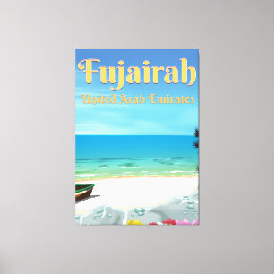 Fujairah United Arab Emirates beach poster Canvas Print
