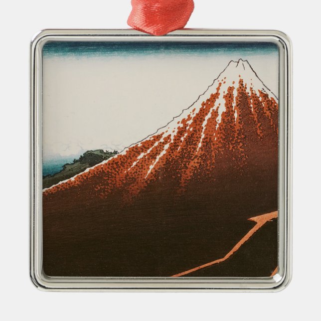 Fuji above the Lightning' Metal Tree Decoration (Front)