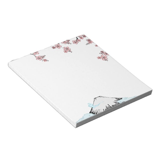 Fuji and Sakura: 5.5" x 6" Notepad - 40 pages (Angled)