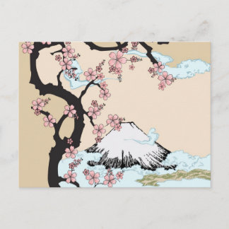 Fuji and Sakura Postcard