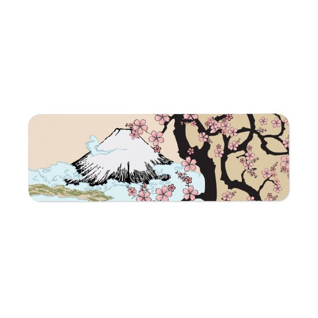 Fuji and Sakura: Return Address Label (Front)