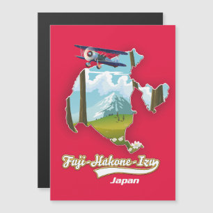 fuji hakone izu national park, japan map