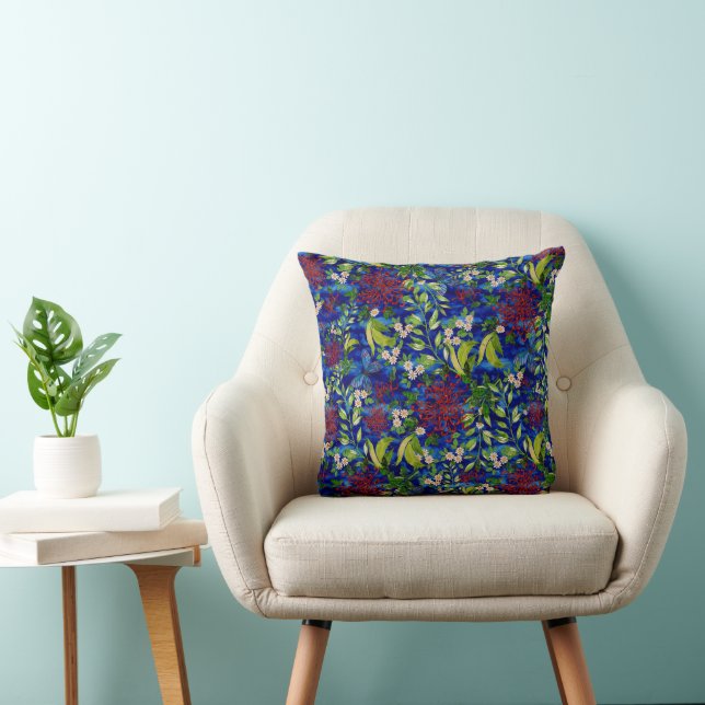 Fuji Mums Daisies and Butterflies Cushion (Chair)