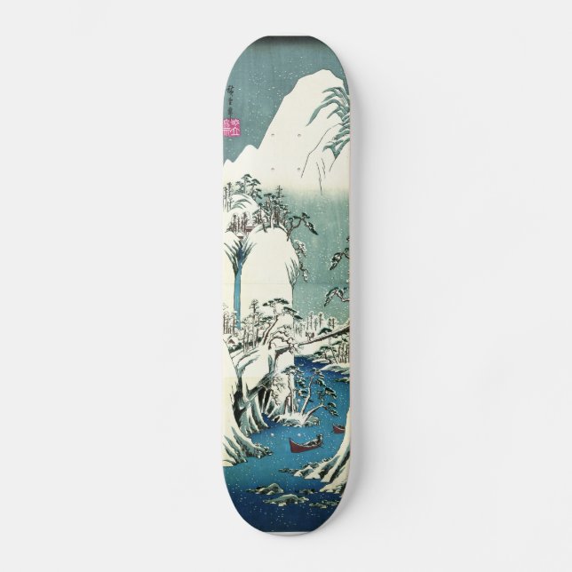 Fuji River Winter 1830 Skateboard (Front)