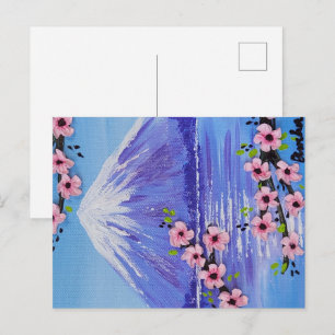 Fuji-san Painting Custom Postcard