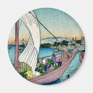 Fukeiga by Ando, Hiroshige Ukiyoe Magnet