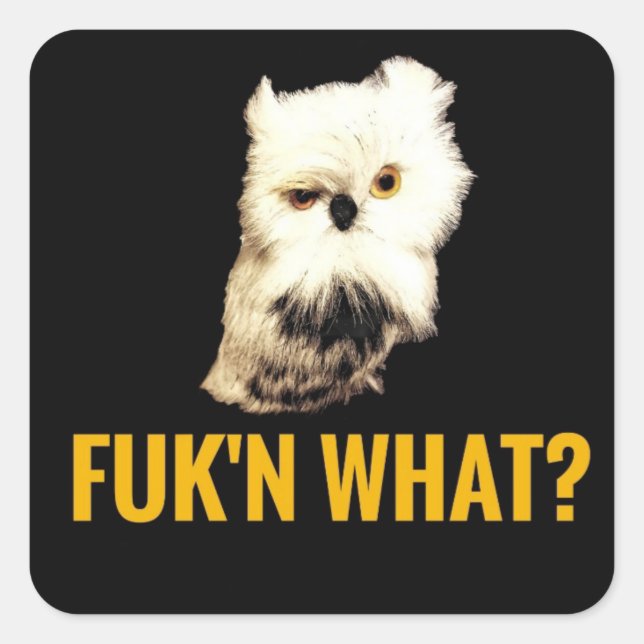 Fuk'n What? Square Sticker (Front)