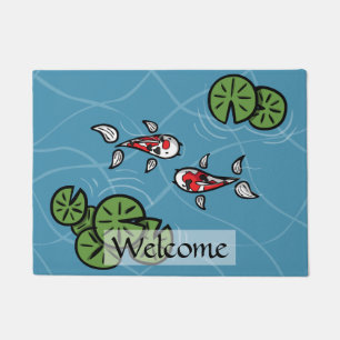 Fuku and Heiwa the Koi Doormat