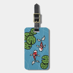 Fuku and Heiwa the Koi Luggage Tag