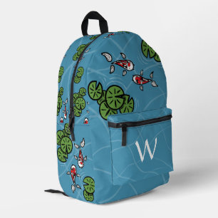 Fuku and Heiwa the Koi Printed Backpack