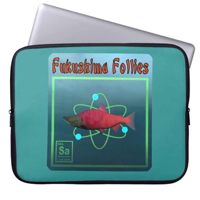 Fukushima Follies Laptop Sleeve (Front)