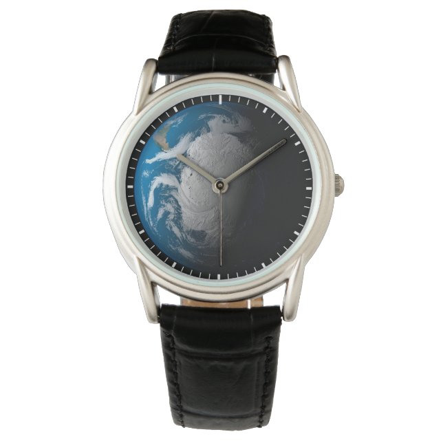 Ful Earth Showing Simulated Clouds Over Antarctica Watch (Front)