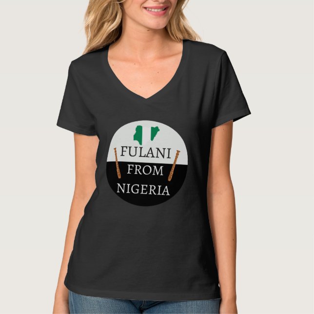 Fulani From Nigeria Culture, Islamic, Fulbe Fula T-Shirt (Front)