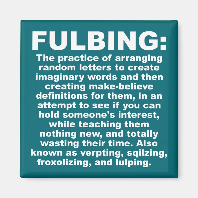 Fulbing Funny Fridge Magnet Refrigerator (Front)