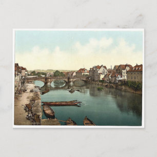 Fulda Bridge, Cassel (i.e., Kassel), Hesse-Nassau, Postcard