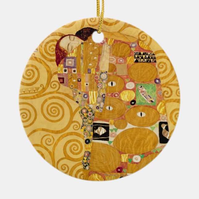 Fulfilment (Stoclet Frieze) c.1905-09 Ceramic Tree Decoration (Front)