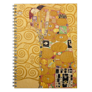Fulfilment (Stoclet Frieze) c.1905-09 Spiral Notebook